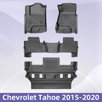 TPE prostirke za Chevrolet Tahoe 2015-2020, 3D All-Weather podne prostirke i poklop prtljažnika, moguć tisak logotipa, Brand 3K, Prilagodljivo