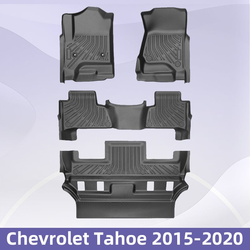 TPE prostirke za Chevrolet Tahoe 2015-2020, 3D All-Weather podne prostirke i poklop prtljažnika, moguć tisak logotipa, Brand 3K, Prilagodljivo
