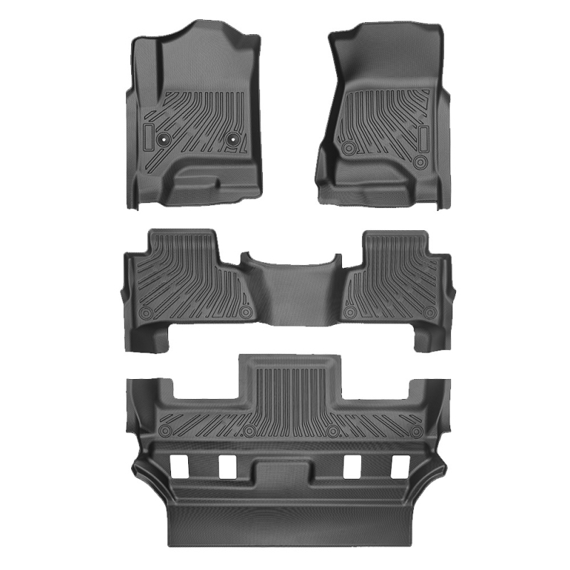 TPE prostirke za Chevrolet Tahoe 2015-2020, 3D All-Weather podne prostirke i poklop prtljažnika, moguć tisak logotipa, Brand 3K, Prilagodljivo