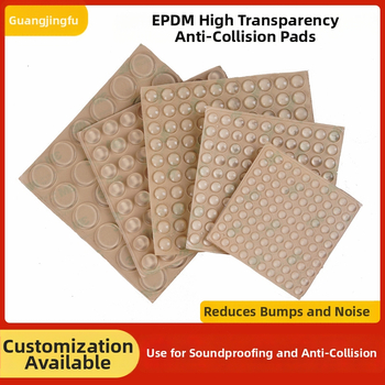 EPDM vysokopriehľadné lepiace tlmiace podložky na skrinky a dvere — zníženie hluku, tlmenie nárazov, protiskĺzová tesniaca podložka; vhodné pre elektroniku, nábytok, čajové súpravy, remeslá; pôvod: Čínska pevnina