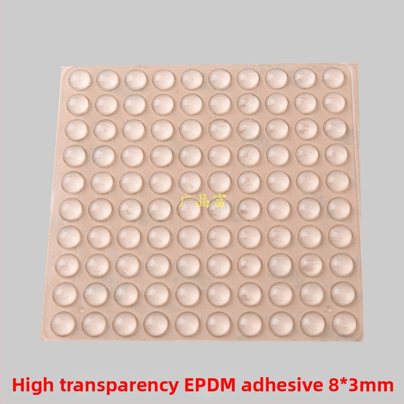 EPDM vysokopriehľadné lepiace tlmiace podložky na skrinky a dvere — zníženie hluku, tlmenie nárazov, protiskĺzová tesniaca podložka; vhodné pre elektroniku, nábytok, čajové súpravy, remeslá; pôvod: Čínska pevnina