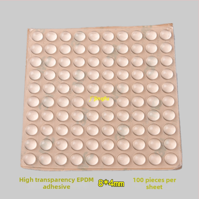 EPDM vysokopriehľadné lepiace tlmiace podložky na skrinky a dvere — zníženie hluku, tlmenie nárazov, protiskĺzová tesniaca podložka; vhodné pre elektroniku, nábytok, čajové súpravy, remeslá; pôvod: Čínska pevnina