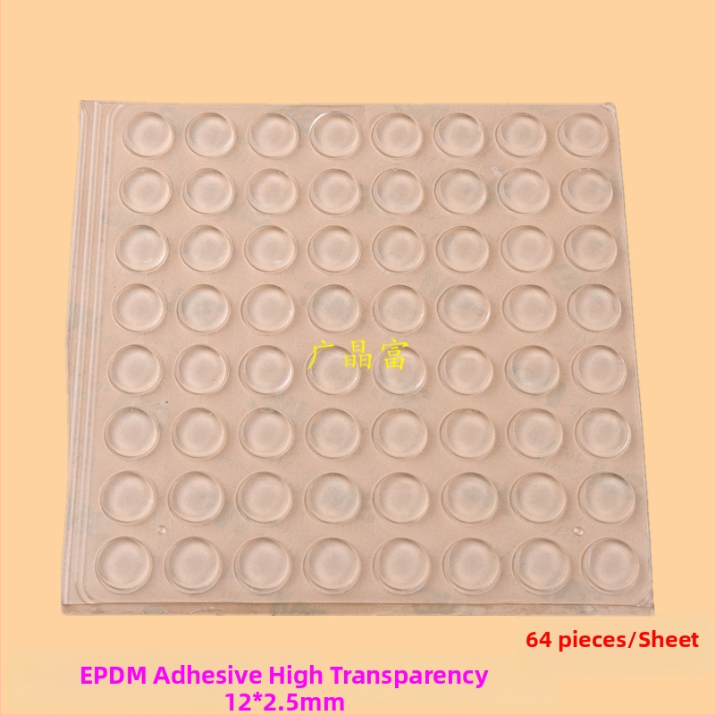 EPDM vysokopriehľadné lepiace tlmiace podložky na skrinky a dvere — zníženie hluku, tlmenie nárazov, protiskĺzová tesniaca podložka; vhodné pre elektroniku, nábytok, čajové súpravy, remeslá; pôvod: Čínska pevnina