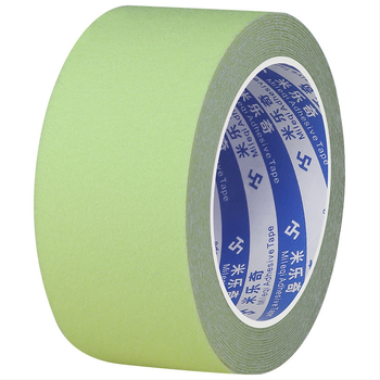 Foszforeszkáló matt felületű csúszásmentes lépcsőszalag, PVC alap, gumibasú ragasztó