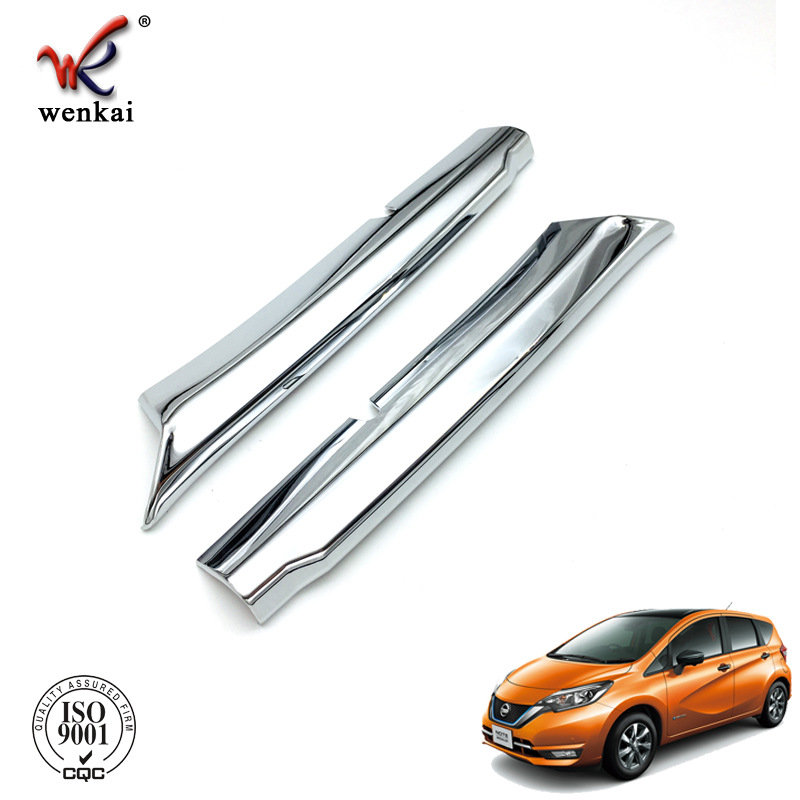 WK-841 ABS bandă decorativă cromată pentru grila frontală inferioară a Nissan Note E12, procesare personalizabilă, licență etichetă privată