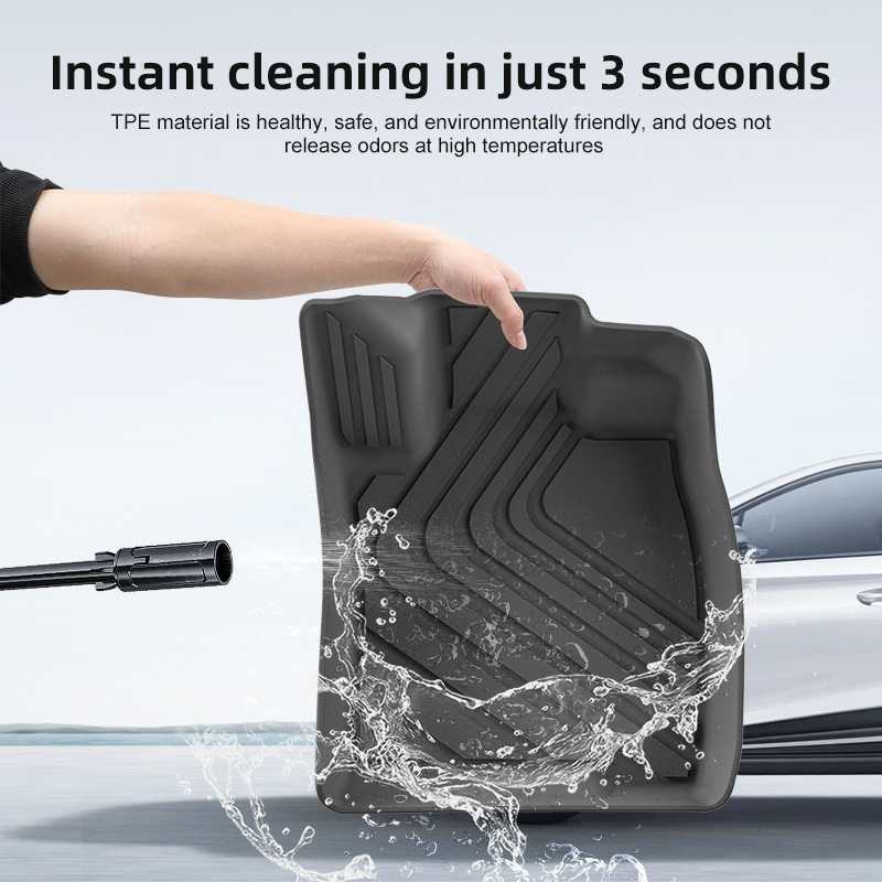 Автомобилни подложки за Honda Accord 23-24, водоустойчиви, екологични, от TPE, за пода и багажника