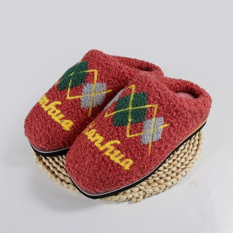 Домашни чехли от гума за вкъщи – не се хлъзгат, зима, пролет и есен, ежедневен стил, Ruzi niu