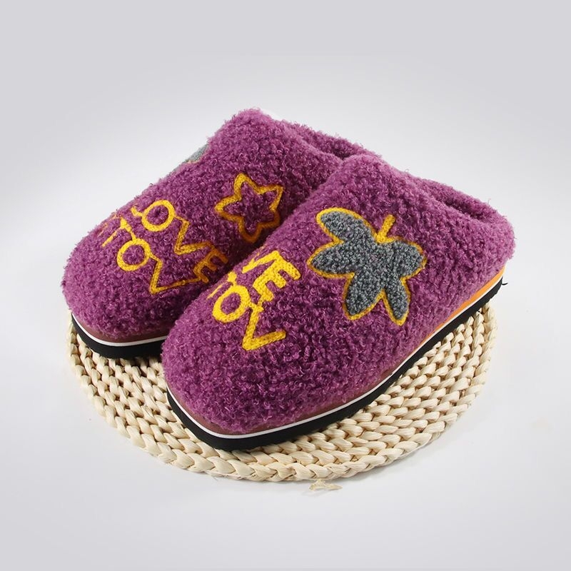 Домашни чехли от гума за вкъщи – не се хлъзгат, зима, пролет и есен, ежедневен стил, Ruzi niu