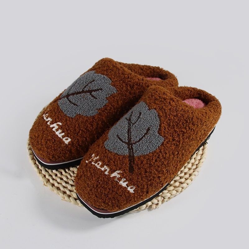 Домашни чехли от гума за вкъщи – не се хлъзгат, зима, пролет и есен, ежедневен стил, Ruzi niu