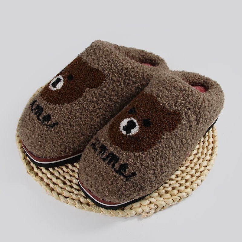 Домашни чехли от гума за вкъщи – не се хлъзгат, зима, пролет и есен, ежедневен стил, Ruzi niu