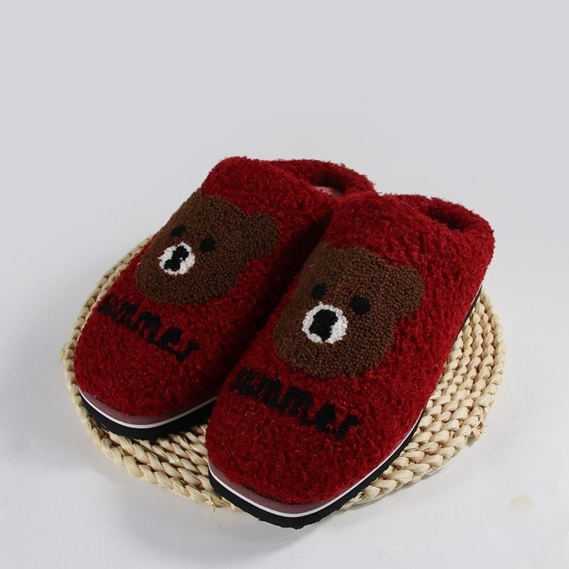 Домашни чехли от гума за вкъщи – не се хлъзгат, зима, пролет и есен, ежедневен стил, Ruzi niu