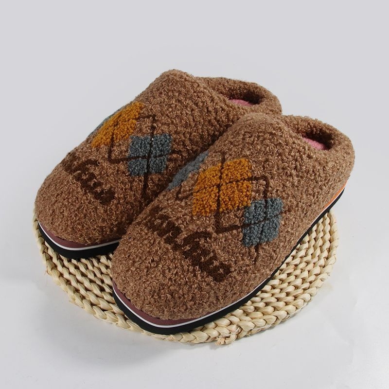 Домашни чехли от гума за вкъщи – не се хлъзгат, зима, пролет и есен, ежедневен стил, Ruzi niu