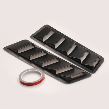 Univerzalni ABS panel usisavanja zraka za haubu – dekorativni i restauratorski auto-dodatak, Black Works Racing, prilagodljiv, licencirane privatne marke