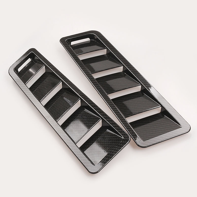 Univerzalni ABS panel usisavanja zraka za haubu – dekorativni i restauratorski auto-dodatak, Black Works Racing, prilagodljiv, licencirane privatne marke
