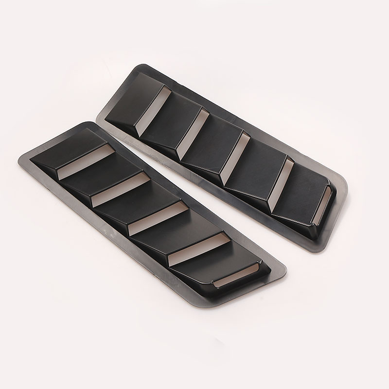 Univerzalni ABS panel usisavanja zraka za haubu – dekorativni i restauratorski auto-dodatak, Black Works Racing, prilagodljiv, licencirane privatne marke