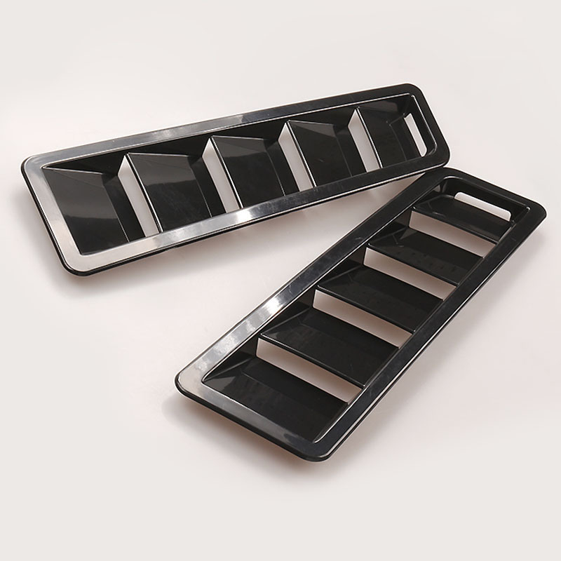Univerzalni ABS panel usisavanja zraka za haubu – dekorativni i restauratorski auto-dodatak, Black Works Racing, prilagodljiv, licencirane privatne marke