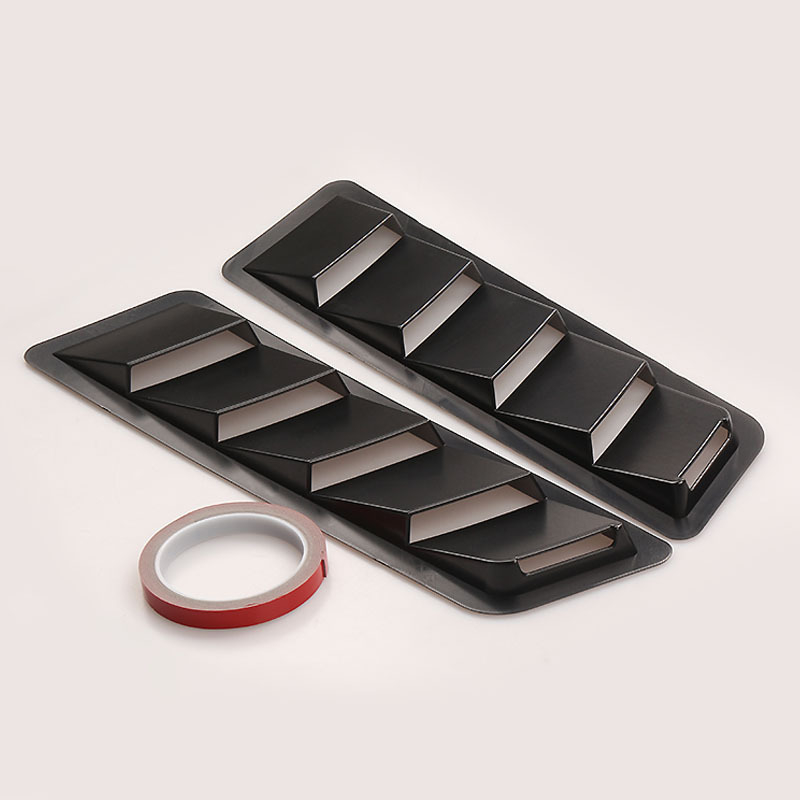 Univerzalni ABS panel usisavanja zraka za haubu – dekorativni i restauratorski auto-dodatak, Black Works Racing, prilagodljiv, licencirane privatne marke