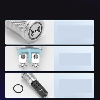 Μεταλλικός βομβητής 24V/12V με διακοπτόμενη/συνεχή λειτουργία 16/19/22 mm, ηχητικός και οπτικός συναγερμός με διακοπτόμενο φως που αναβοσβήνει