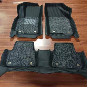 Кожени двуслойни автомобилни стелки за пода за специални автомобили, с персонализирана обработка и възможност за частна марка