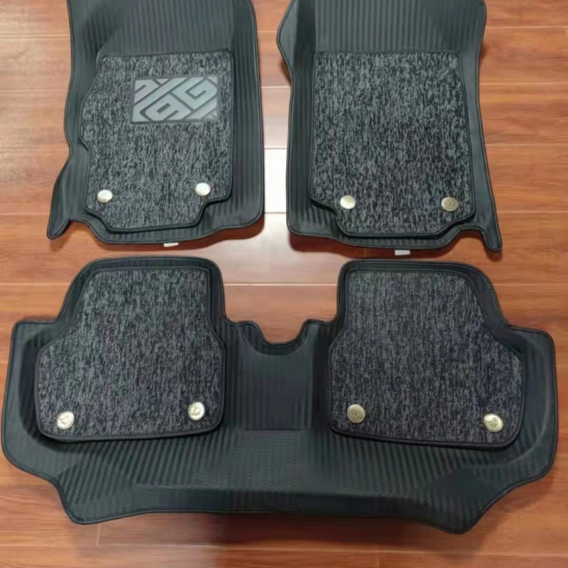 Кожени двуслойни автомобилни стелки за пода за специални автомобили, с персонализирана обработка и възможност за частна марка