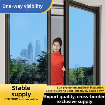 Jednostrani prozorska folija za privatnost, samoljepljiva PET, zaštita od sunca i izolacija, moderni minimalistički stil, pogodna za dnevni boravak, spavaću sobu, vanjske prostore, balkon i komercijalne prostore