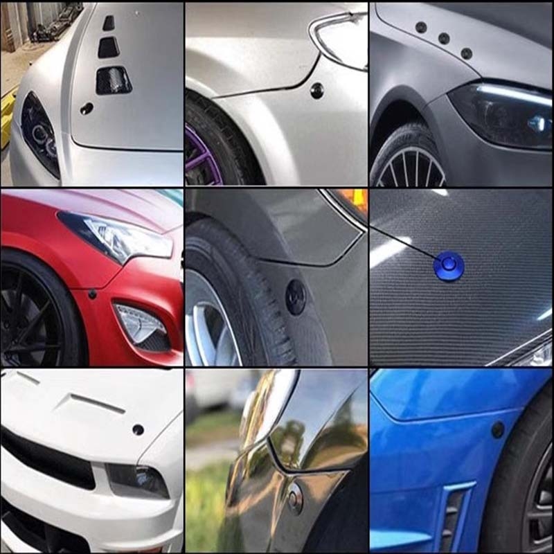 Autó motorháztető zár – rejtett tolvaj elleni gombos kialakítás, alumínium, modell 30, univerzális kompatibilitás