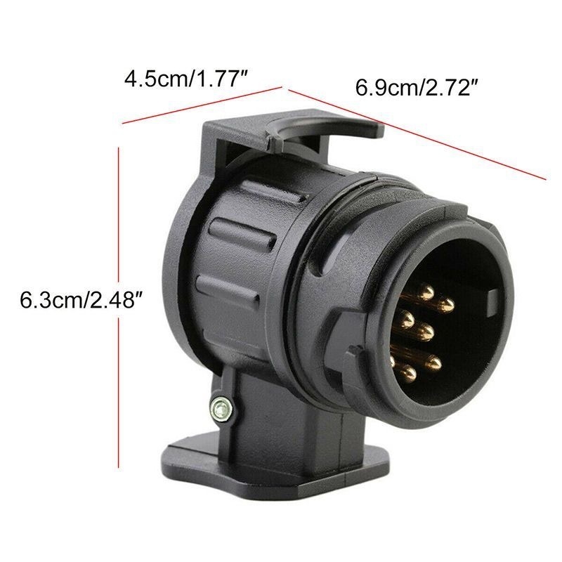 Amomd Europskog stila kabelski adapter, 13-polni na 7-polni, za napajanje jahtnog prikolice
