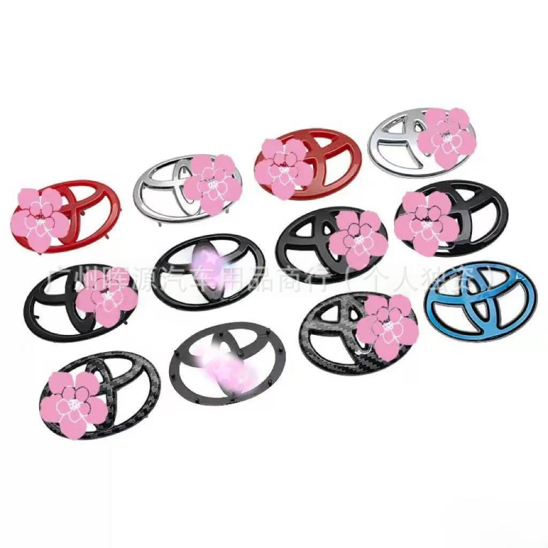 Toyota naljepnica loga volana – kompletno pokriće emblema za Camry, Yaris i Corolla, 3D naljepnica, ljepilo za ugradnju, prilagodljivo