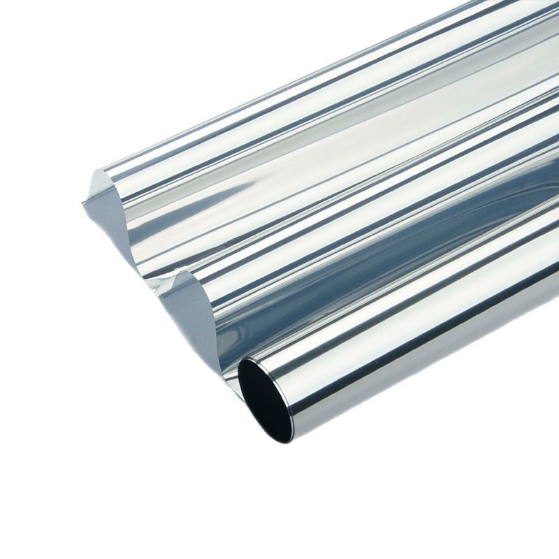 PET film za zaštitu od sunca i izolaciju, visoke propusnosti, samoljepljivi reflektirajući prozorski film, jednobojni dizajn za dnevnu sobu i balkon