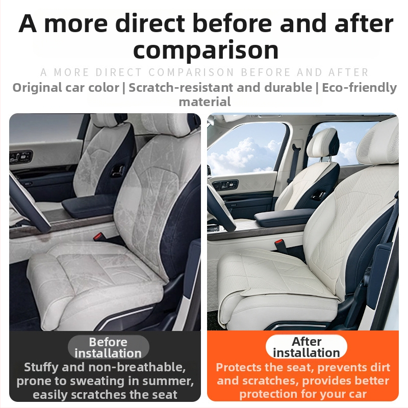 Zadný poťah sedadla pre Zeekr 9X, univerzálny strih, ventilačný a priedušný, z Nappa kože