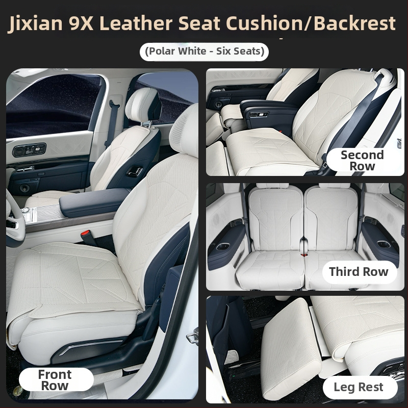 Zadný poťah sedadla pre Zeekr 9X, univerzálny strih, ventilačný a priedušný, z Nappa kože