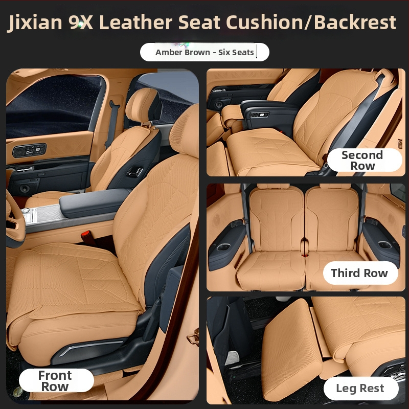 Zadný poťah sedadla pre Zeekr 9X, univerzálny strih, ventilačný a priedušný, z Nappa kože