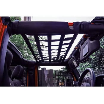 Plasă pentru acoperiș Jeep Wrangler, tip hamac, plasă de protecție pentru roll cage, buzunar de depozitare multifuncțional, plasă izolatoare termică