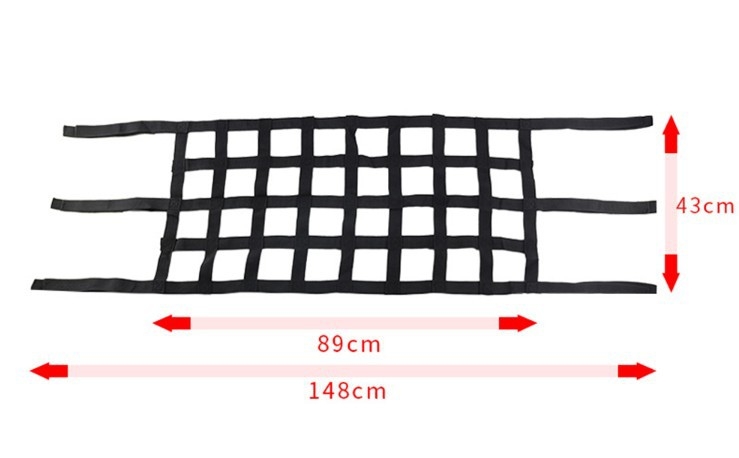 Plasă pentru acoperiș Jeep Wrangler, tip hamac, plasă de protecție pentru roll cage, buzunar de depozitare multifuncțional, plasă izolatoare termică