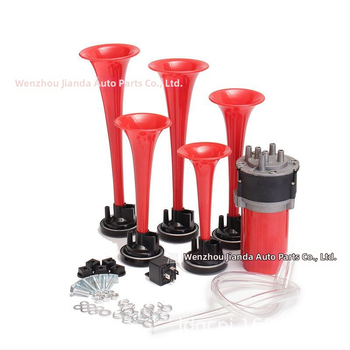 Петтръбен музикален автомобилен въздушен рог, 12V, модифициран