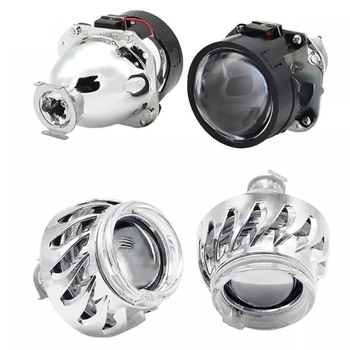 Faruri auto Iriver, marcă privată autorizată, cu carcasă integrată, ochi înger dubli și lentilă ochi de diavol rotund