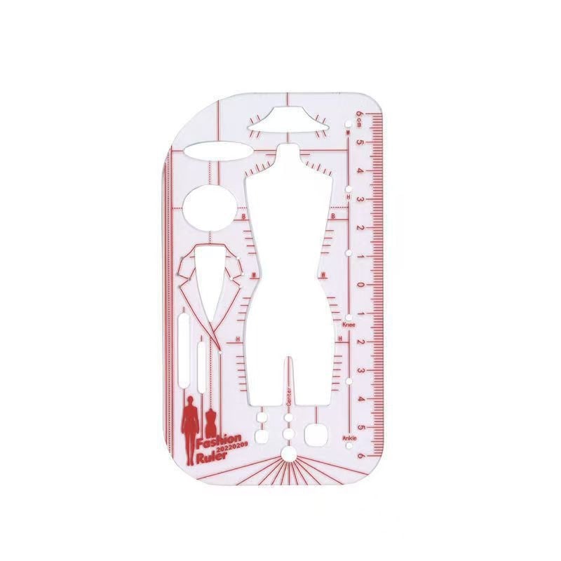 PVC модел линеал за модно рисуване — шаблон за човешка фигура за дизайн на облекло, инструмент за персонализирано скициране на фигури