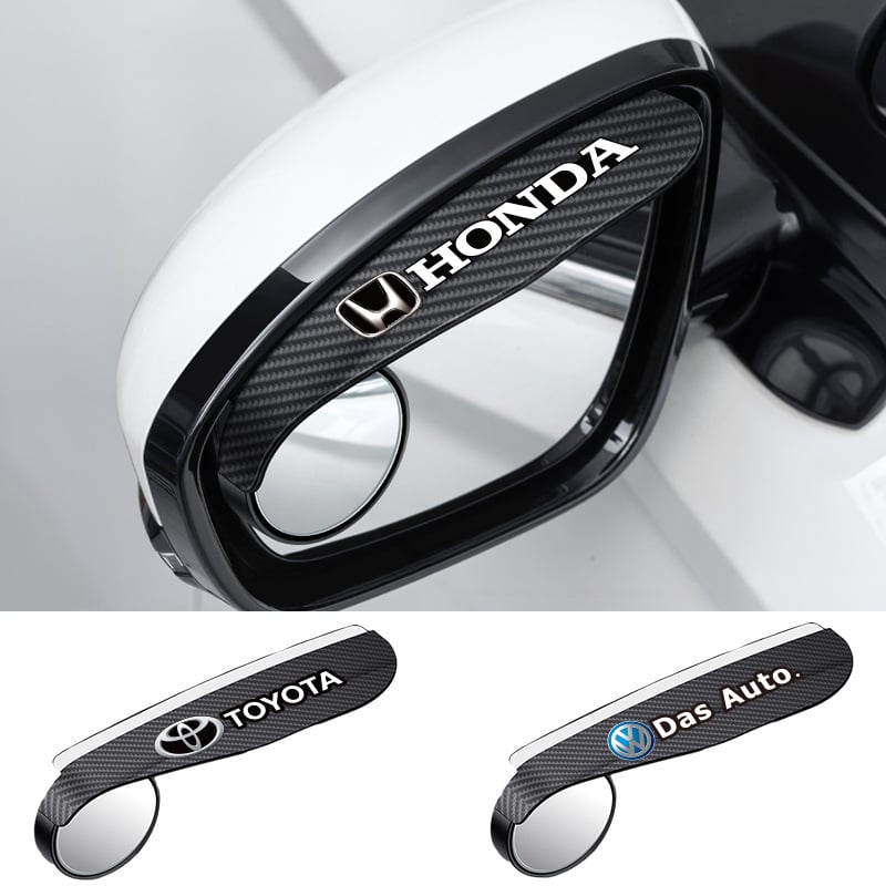 Automobilski retrovizor s integriranim kišnim rubom, malo kružno ogledalo (Kanat, Materijal ABS + staklo)