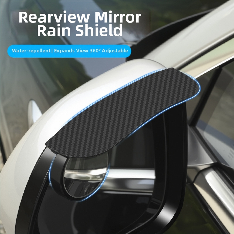 Dažďová ochrana spätného zrkadla auta – klipový štýl, ABS+sklo, LY214, pevná priľnavosť