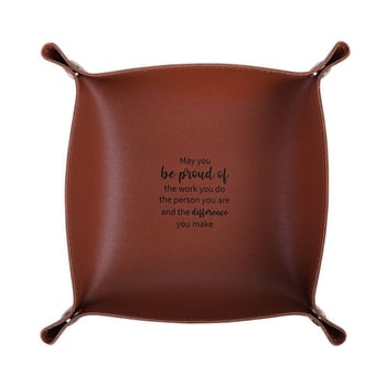 Сгъваема кожена тава със скрито закопчаване с тик-так в ъглите, кутия за съхранение на ключове за вход, удебелена PU кожа, устойчива на намачкване