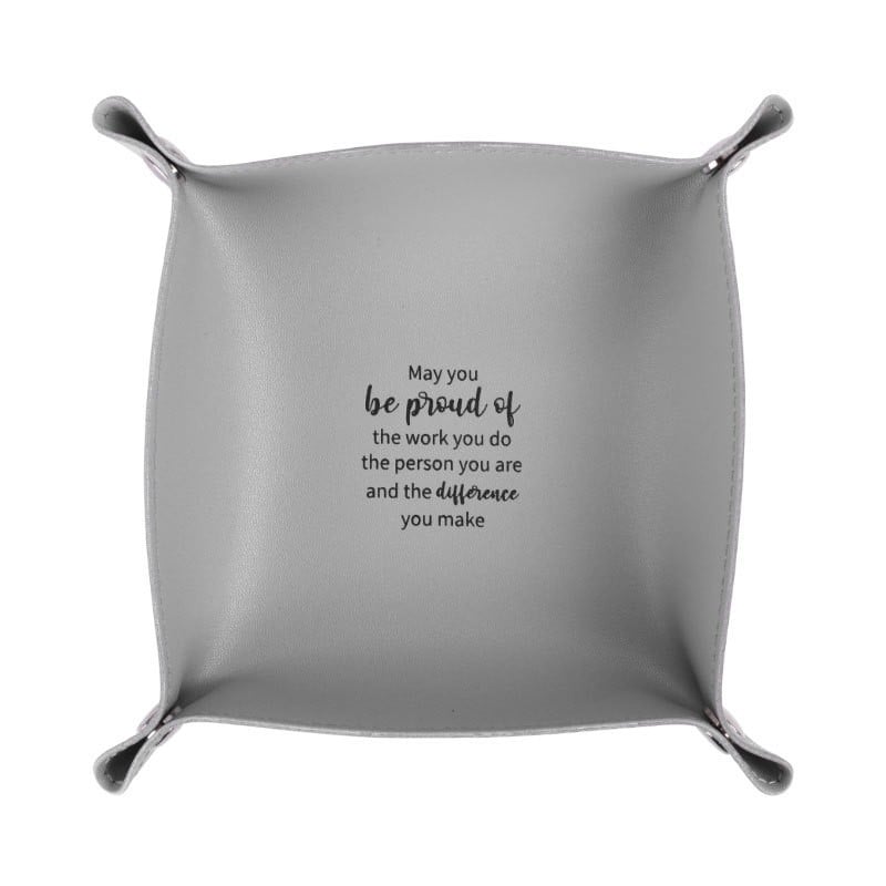 Сгъваема кожена тава със скрито закопчаване с тик-так в ъглите, кутия за съхранение на ключове за вход, удебелена PU кожа, устойчива на намачкване