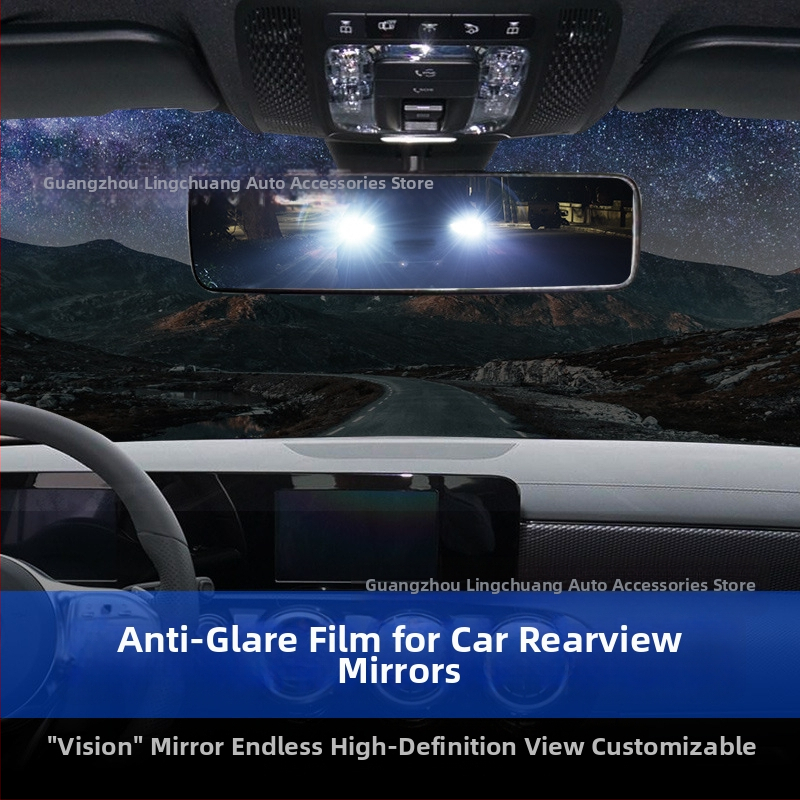 Film proti oslneniu automobilového spätného zrkadla, PET materiál, silné priľnutie, spracovanie na zákazku