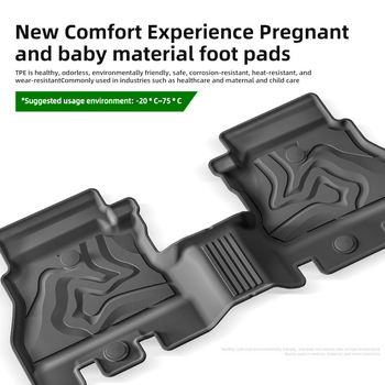 Covorașe de podea Jeep Wrangler 2018–2024, TPE ecologic, personalizate pentru potrivire perfectă, covoraș pentru portbagaj