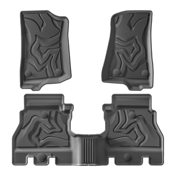 Covorașe de podea Jeep Wrangler 2018–2024, TPE ecologic, personalizate pentru potrivire perfectă, covoraș pentru portbagaj