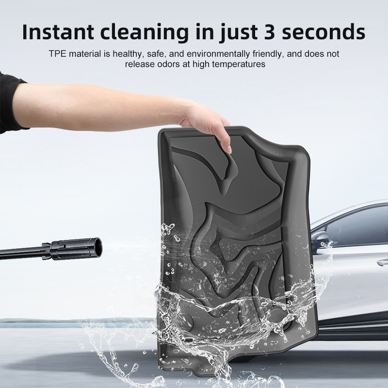 Covorașe de podea Jeep Wrangler 2018–2024, TPE ecologic, personalizate pentru potrivire perfectă, covoraș pentru portbagaj