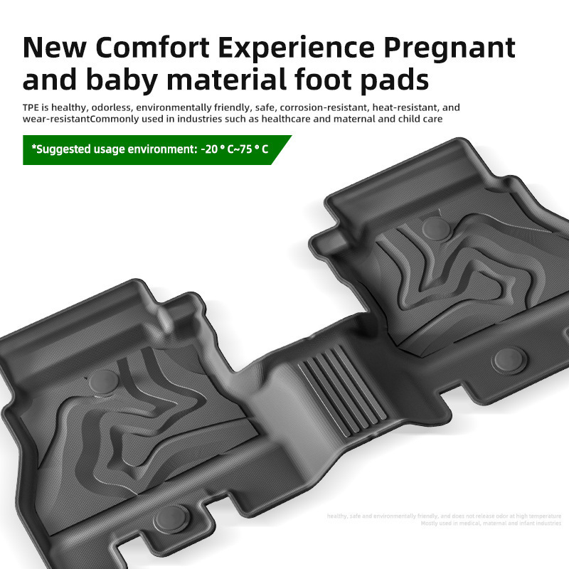 Covorașe de podea Jeep Wrangler 2018–2024, TPE ecologic, personalizate pentru potrivire perfectă, covoraș pentru portbagaj