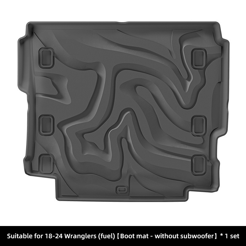 Covorașe de podea Jeep Wrangler 2018–2024, TPE ecologic, personalizate pentru potrivire perfectă, covoraș pentru portbagaj