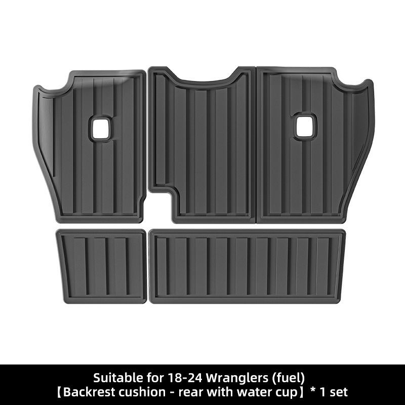 Covorașe de podea Jeep Wrangler 2018–2024, TPE ecologic, personalizate pentru potrivire perfectă, covoraș pentru portbagaj