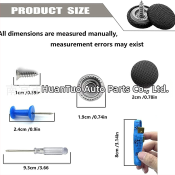 Κούμπωμα επισκευής οροφής αυτοκινήτου με ύφασμα και βίδες, παγκόσμια εφαρμογή, διαθέσιμη παραμετροποίηση