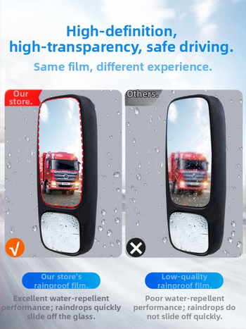 Kamiónový dažďovzdorný film | PET materiál, obdĺžnikový dizajn, model Rainproof film